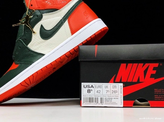 Air High Retro SoleFly OG 1 Sail Jordan AV3905-138 Orange x Fir-Team 0804